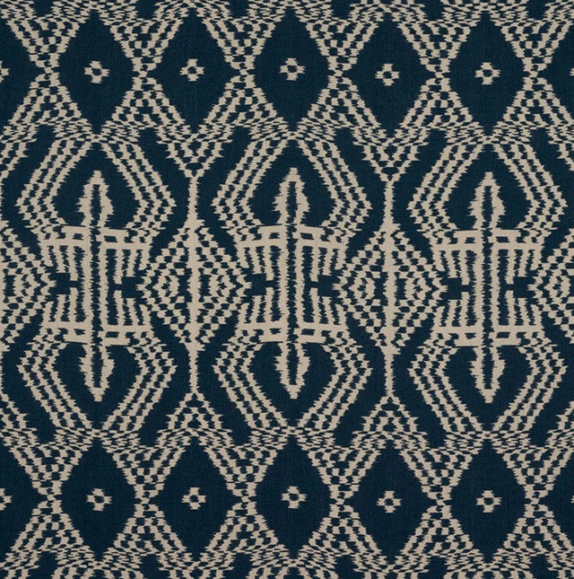 asaka-ikat-fabric-by-schumacher-temp - Indigo