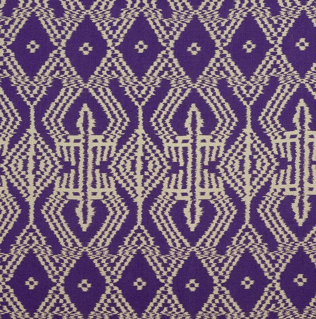 asaka-ikat-fabric-by-schumacher-temp - Violet