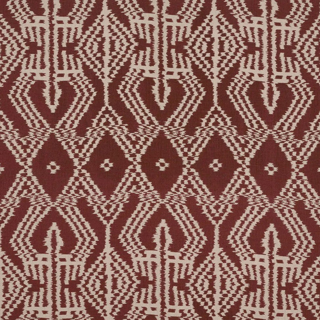asaka-ikat-fabric-by-schumacher-temp - Raisin