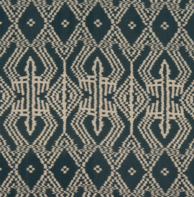asaka-ikat-fabric-by-schumacher-temp - Charcoal