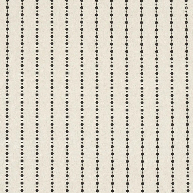 beaded-stripe-fabric-by-schumacher-temp - Black & Cream