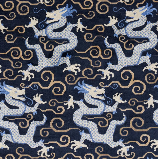 bixi-velvet-fabric-by-schumacher-temp - Midnight Blue
