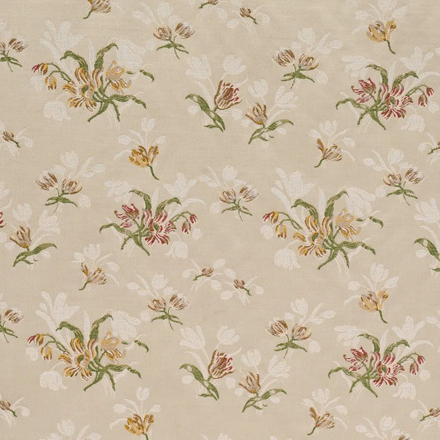 Spitalfields Bouquet Fabric by Schumacher - Alabaster