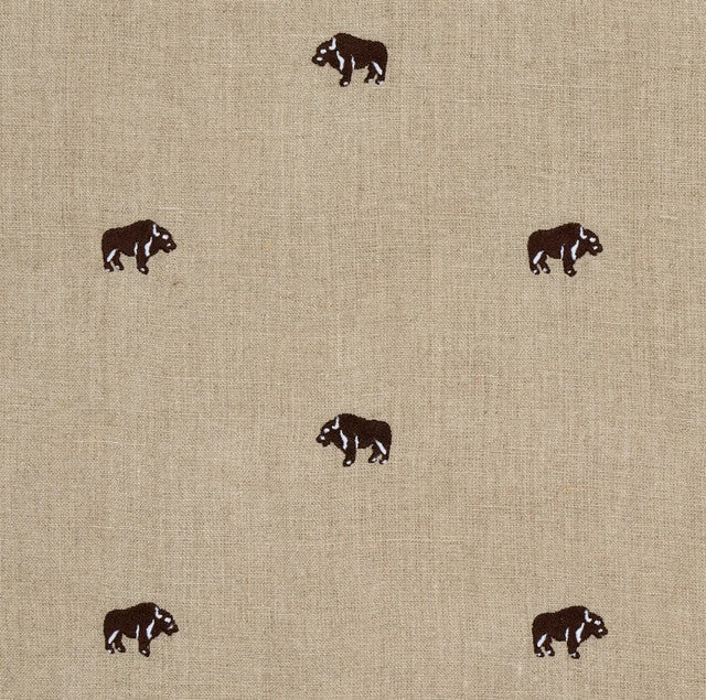 buffalo-embroidered-fabric-by-schumacher-temp - Natural