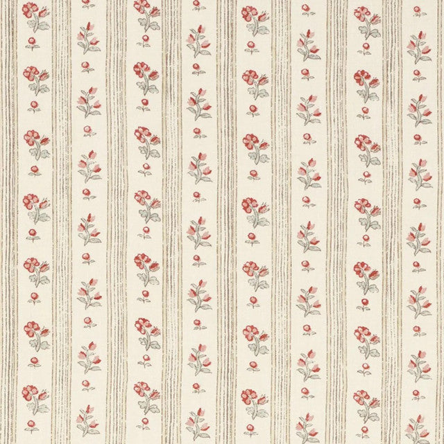 cabanon-stripe-fabric-by-schumacher-temp - Rouge