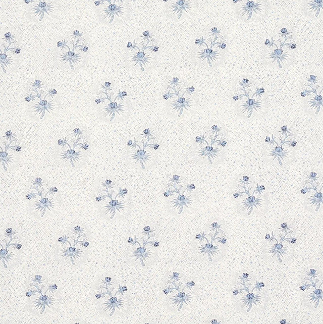 cassis-floral-fabric-by-schumacher-temp - Bleu