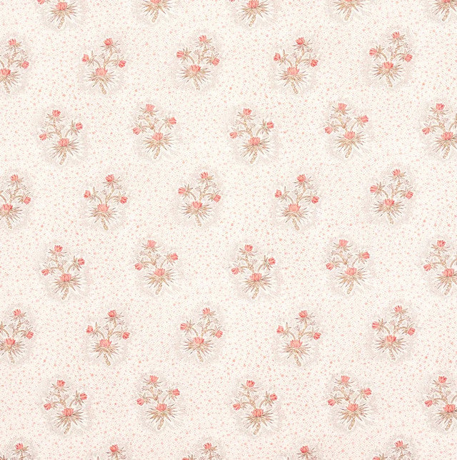 cassis-floral-fabric-by-schumacher-temp - Rouge