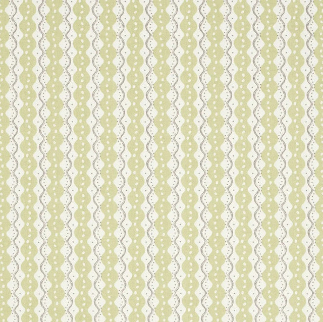 centipede-stripe-fabric-by-schumacher-temp - Pea