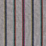 Corcha Hand Woven Stripe Fabric by Schumacher - Mono Multi