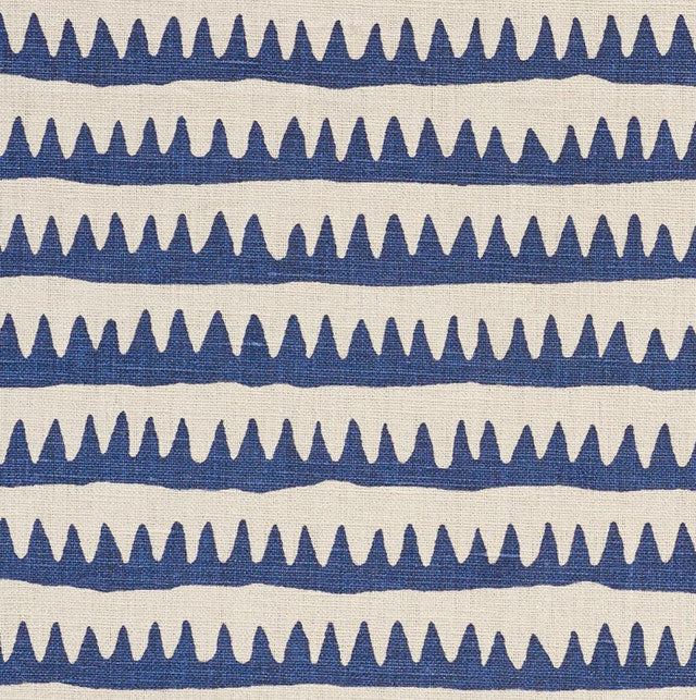 corfu-stripe-fabric-by-schumacher-temp - Navy