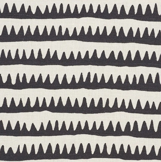 corfu-stripe-fabric-by-schumacher-temp - Black