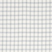 Crawford Linen Check Fabric by Schumacher - Jasper Blue