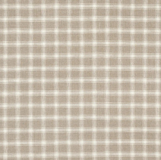 crawford-linen-check-fabric-by-schumacher-temp - Flax
