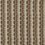 Dagger Stripe Fabric by Schumacher - Brown on Natural
