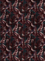 Floral Kingdom Fabric by S. Harris - Fuschia Blue