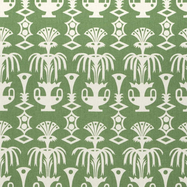 Fountain Grass Fabric by Schumacher - Green