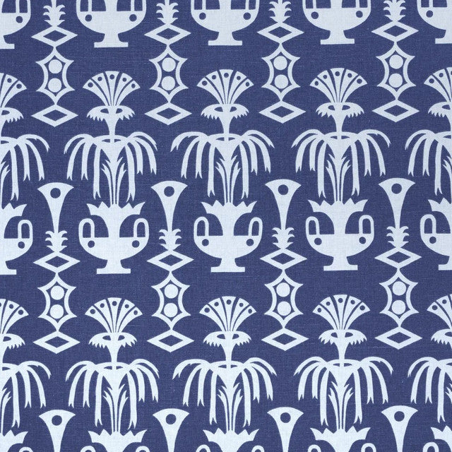 fountain-grass-fabric-by-schumacher-temp - Blues