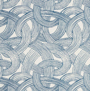 Freeform Fabric by Schumacher - Blue