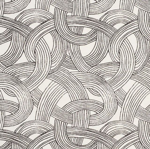 freeform-fabric-by-schumacher-temp - Black