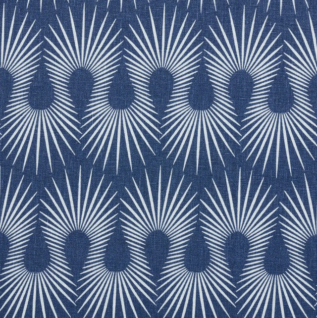 Hedgehog Fabric by Schumacher - Denim White