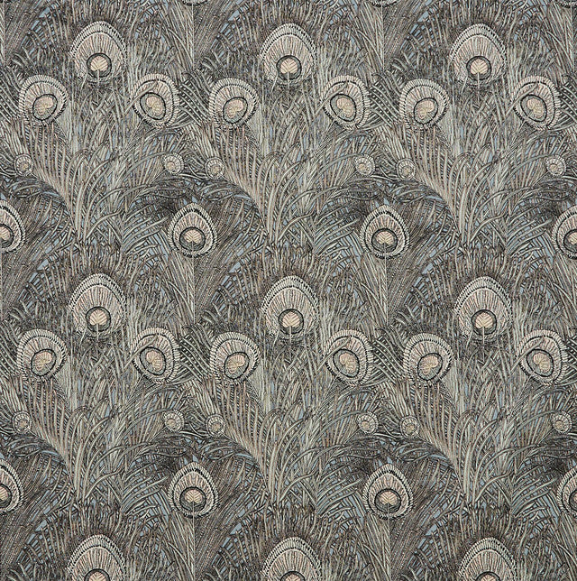 Hera Feather VV Fabric by Liberty of London - Pewter