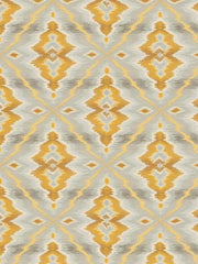 Hiya Flamestitch Fabric by Stroheim - Saffron