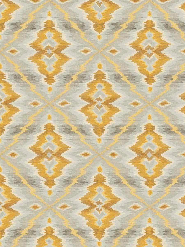 Hiya Flamestitch Fabric by Stroheim - Saffron