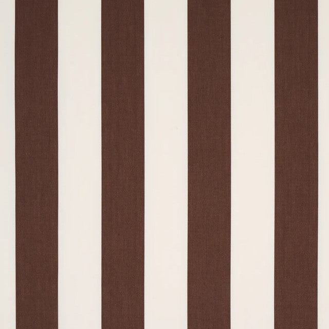 james-stripe-fabric-by-schumacher-temp - Brown