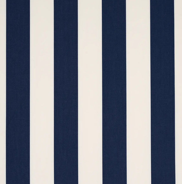james-stripe-fabric-by-schumacher-temp - Navy