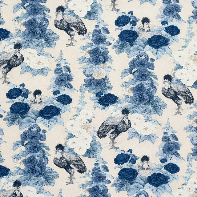 lady-hollyhock-fabric-by-schumacher-temp - Delft