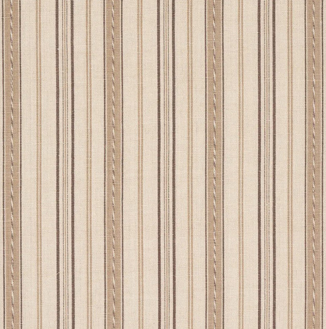 lightfoot-stripe-fabric-by-schumacher-temp - Coffee