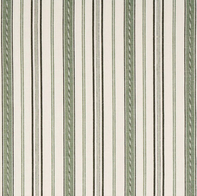 lightfoot-stripe-fabric-by-schumacher-temp - Moss