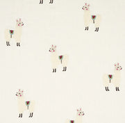 Llama Embroidery Fabric by Schumacher - Multi