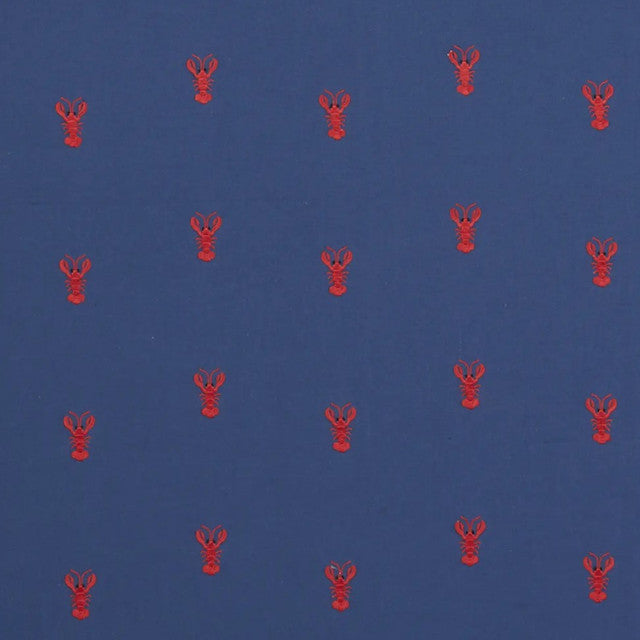 lobster-embroidery-fabric-by-schumacher-temp - Navy
