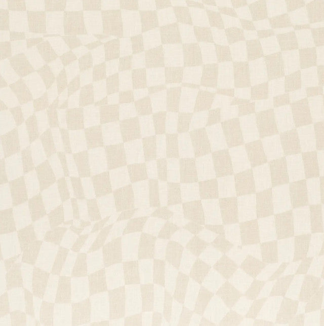 Loose Check Fabric by Schumacher - Light Neutral