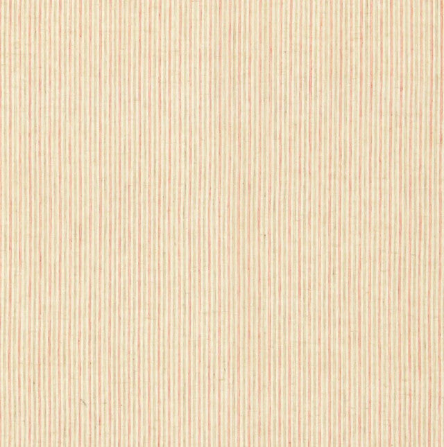Mackay Linen Stripe Fabric by Schumacher - Red Earth