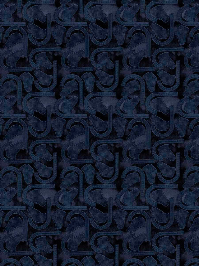 madder-fabric-by-s-harris - Navy