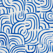 New Beat Fabric by Schumacher- Backdrop - Bright Blue Fabirc