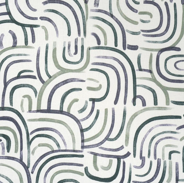 new-beat-fabric-by-schumacher-backdrop-temp - Blue & Green