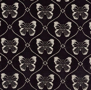 Papillon Velvet Fabric by Schumacher - Onyx