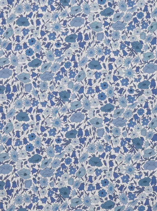 Poppy Meadowfield LL Fabric by Liberty of London - Lapis