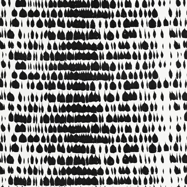 Queen Of Spain Fabric by Schumacher - Black