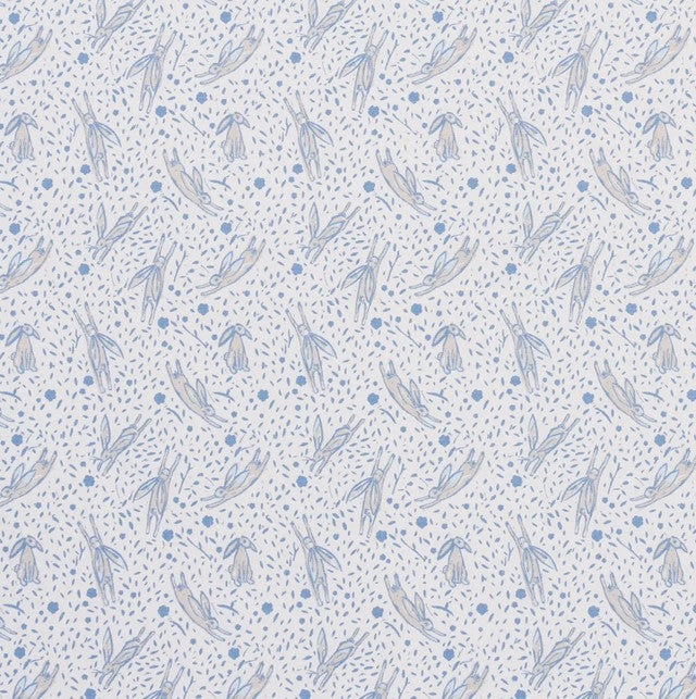 rabbit-fabric-by-schumacher-temp - Blue