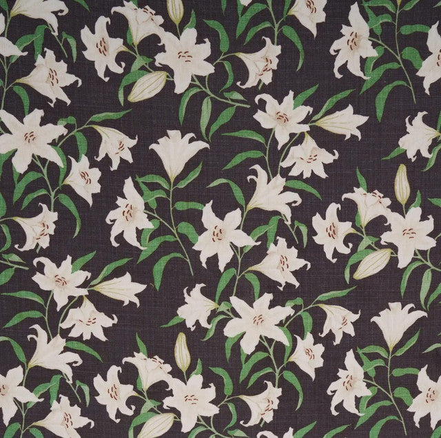 scattered-lilies-fabric-by-schumacher-temp - Lilies