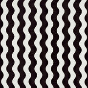 The Wave Velvet Fabric by Schumacher - Black