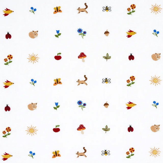 Tiny Things Embroidery Fabric by Schumacher - Multi