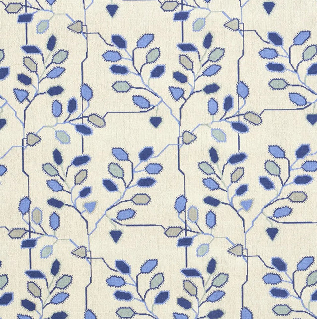 tumble-weed-epingle-fabric-by-schumacher-temp - Delft Blue
