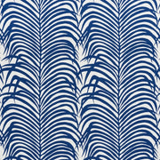 Zebra Palm Outdoor Fabric by Schumacher - Navy