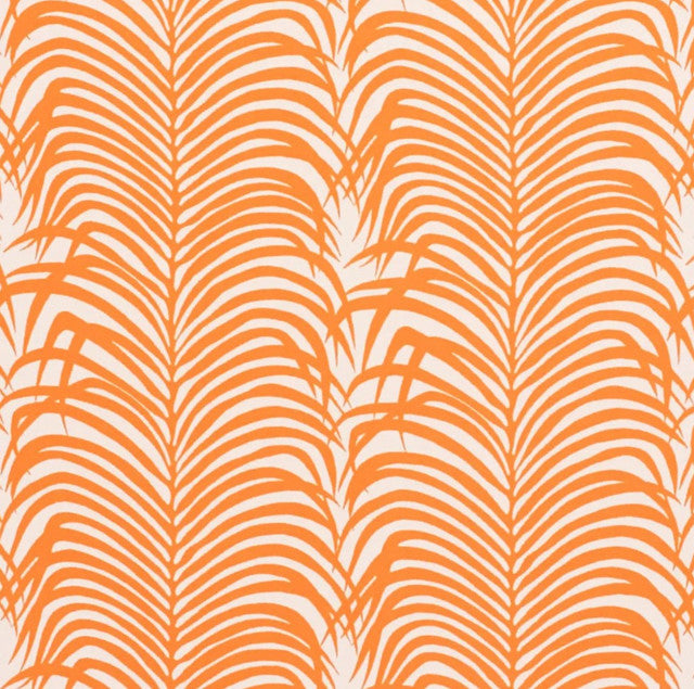 zebra-palm-outdoor-fabric-by-schumacher-temp - Orange
