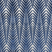 Zebra Velvet Fabric by Schumacher - Silver Blue